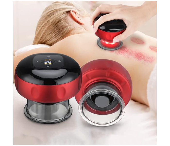 Electric Cupping Machine, Smart Cupping Set, 6/12 Modes Vacuum Suction Heating Cupping Massager, Back Gua Sha Massage Tool, Fatigue Relief Cupping Machine, Gift for Favorite Family in UAE