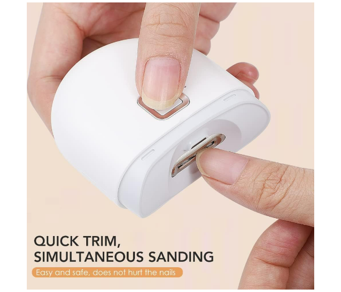 Electric Nail Clipper Rechargeable Toddler Nail Clipper Automatic Nail Cutter Safe Nail Clippers in KSA