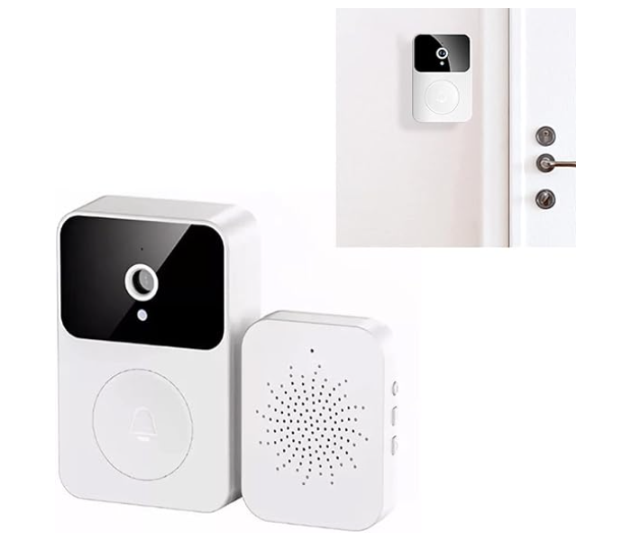 Smart Wireless Remote Video Doorbell Camera, HD Infrared Night Vision Wifi Video Doorbell With Voice Change, Auto Capture Storage Doorbell for Home Security in KSA