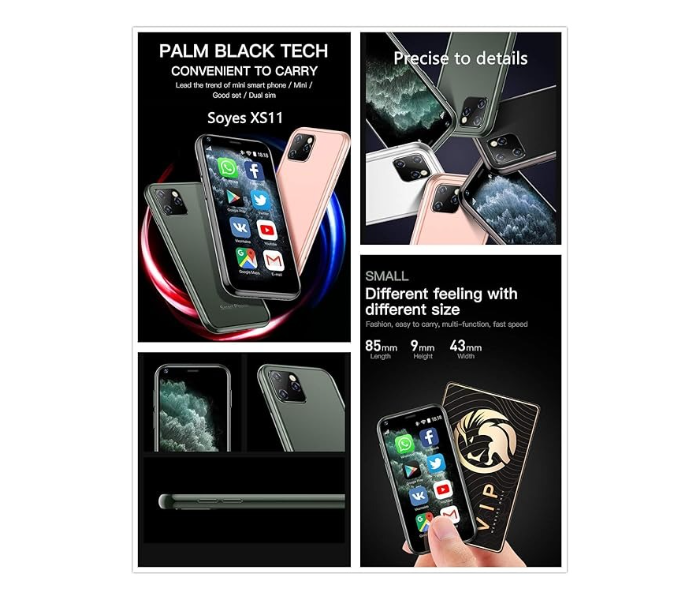 SOYES XS13 4G Mini Smartphone Dual SIM 16GB ROM 2GB RAM in KSA