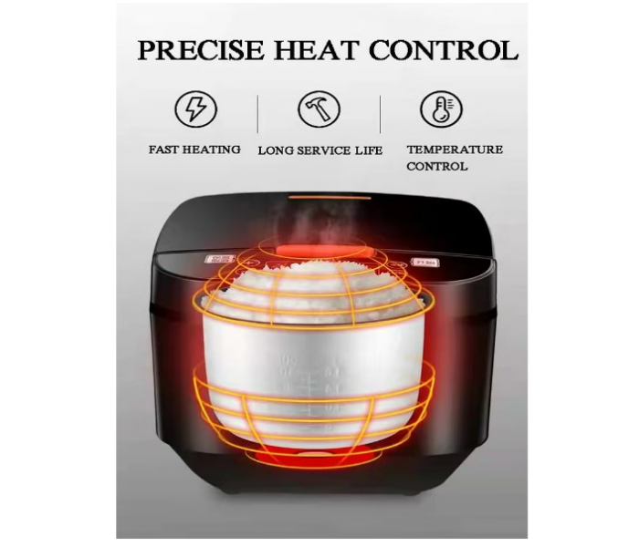 Silver Crest Automatic Non-Stick Multi Purpose Electric Digital Rice Cooker 5L in UAE