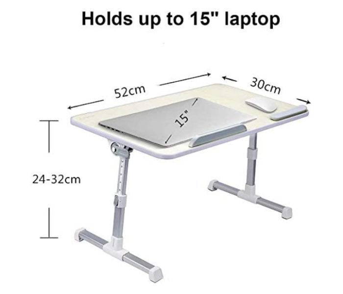 Foldable 15 Inch Laptop Stand With USB Cooling Fan - White in OMAN