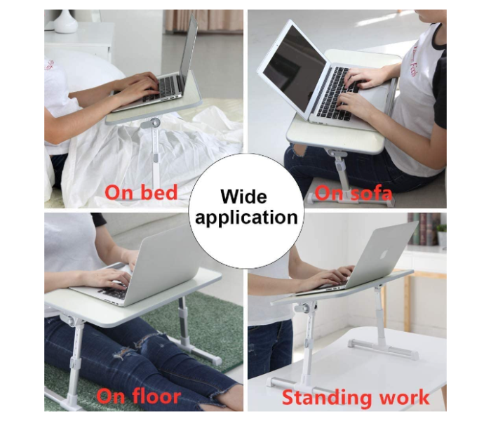 Foldable 15 Inch Laptop Stand With USB Cooling Fan - White in OMAN