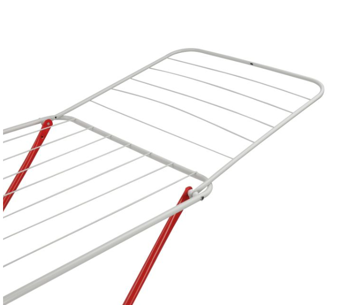Royalford RF10174 Multifunctional Foldable Metal Drying Rack - White and Red in KSA