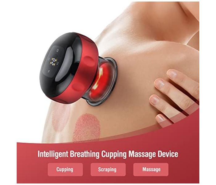 Electric Cupping Machine, Smart Cupping Set, 6/12 Modes Vacuum Suction Heating Cupping Massager, Back Gua Sha Massage Tool, Fatigue Relief Cupping Machine, Gift for Favorite Family in UAE