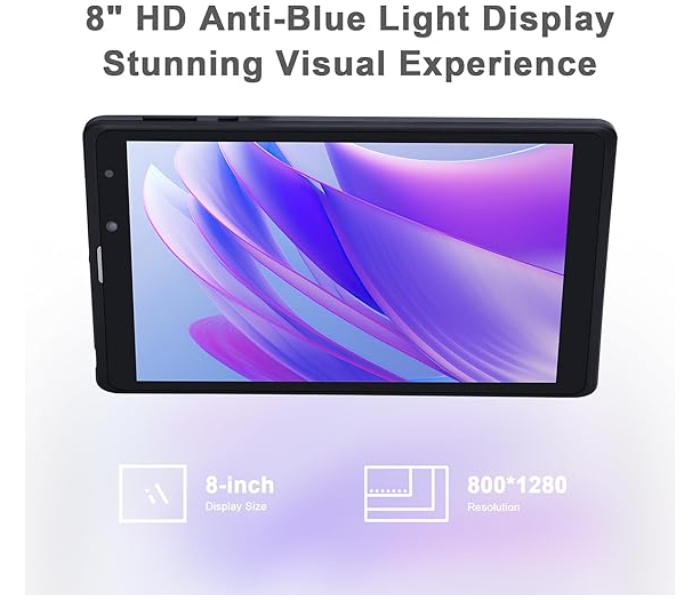 C idea 8 inch Android 12 Tablets,8GB RAM+512GB ROM(512GB TF),5.0 MP + 8.0 MP Dual Camera,HD Touchscreen Tablets With SIM Card Slot/Wifi/5G LTE CM835 Assorted colours in UAE