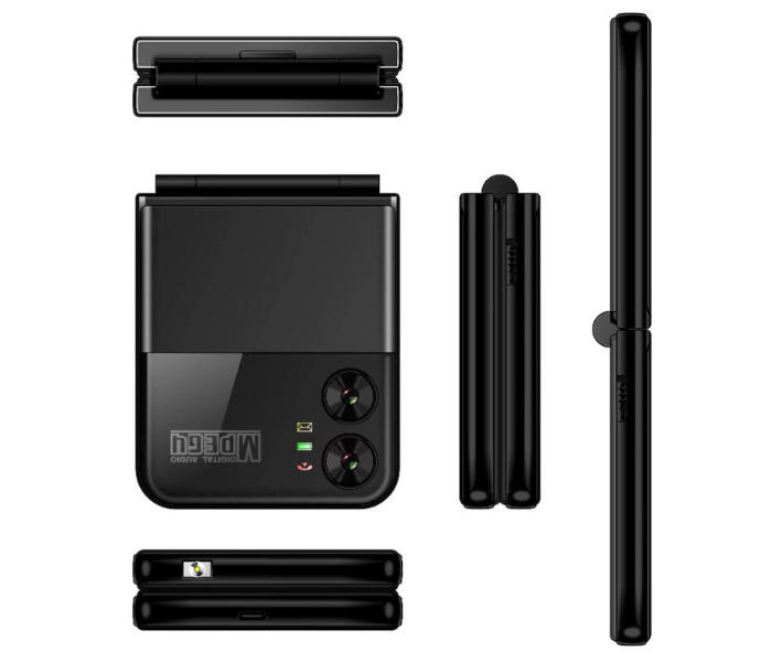 New Unik Design Flip Mobile Phone 4 SIM Display Foldable Cell Phone, Unlocked Flip Phone in KSA