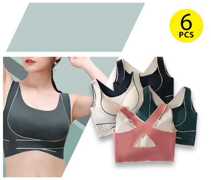 Bundle 6 PCs Set Adjustable Bra Soft and Image