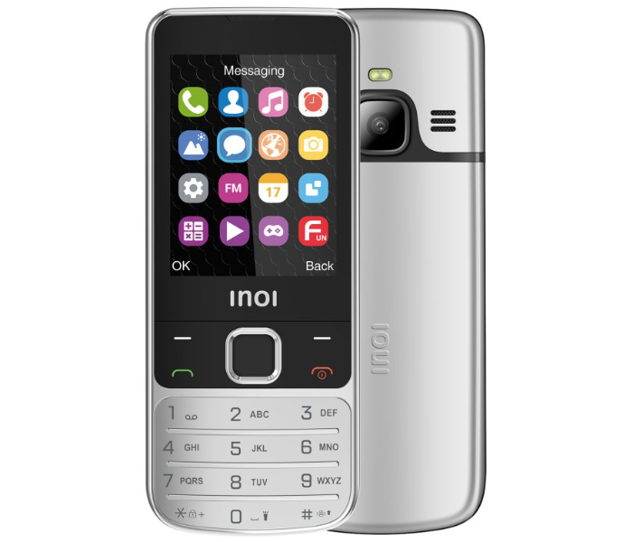 INOI 243 Classic Dual Sim Mobile Phone Metal Body English Arabic Keyboard in KSA