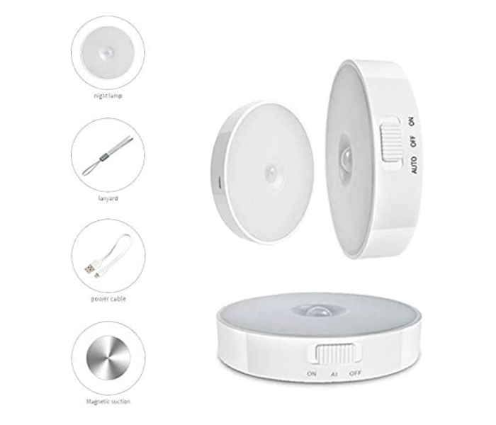 Quick Sense Motion Sensor Light Rechargeable LED Night Light Wireless Sensor Wall Light for Hallway Wardrobe Basement Cupboard Garage in UAE