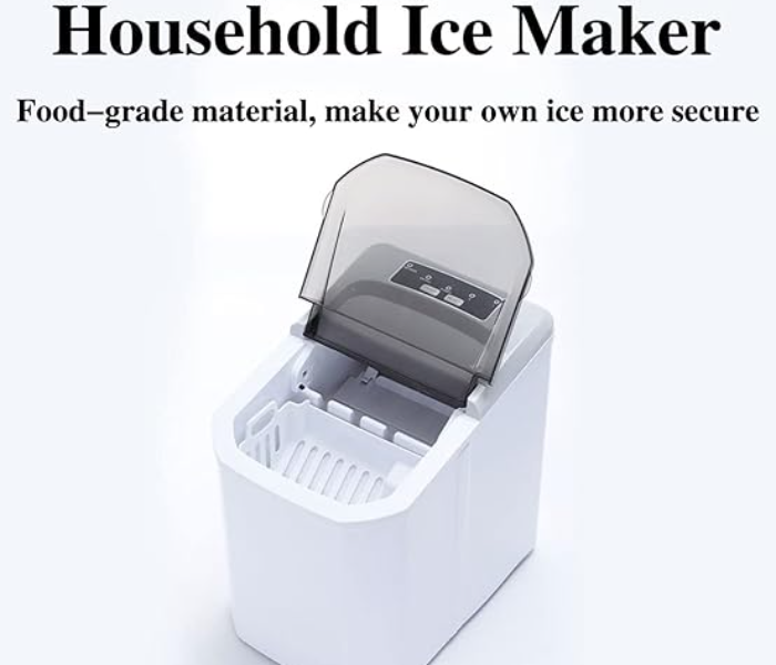 Ice Maker Stainless Steel, Ice Cubes Ready in 10 Mins, 10kg Ice per 24 Hrs, Ice Maker Machine Counter Top Home, Self-Clean Function, 1.3 L with Ice Scoop & Basket in UAE