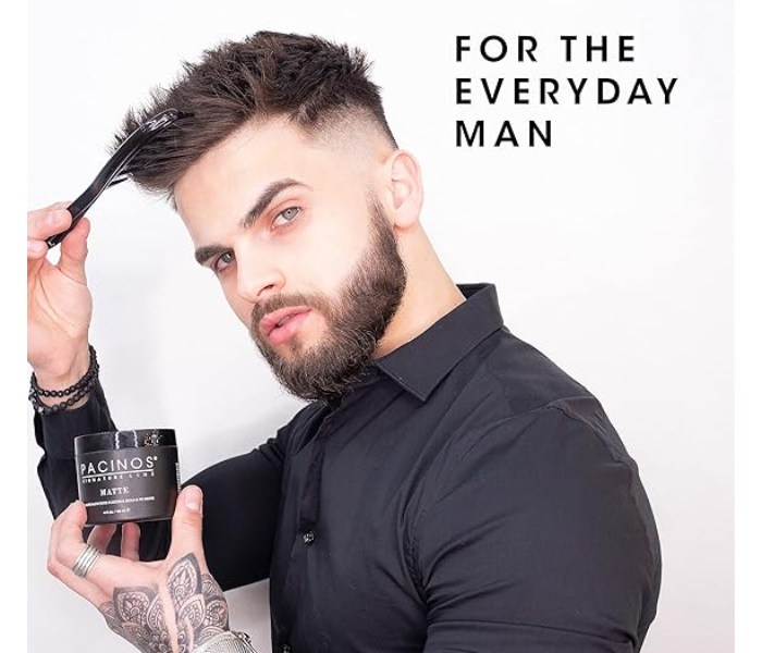 Pacinos Matte Hair Paste - Styling Wax ,For All Hair Types, Made in USA - 4Fl Oz / 118ml in UAE