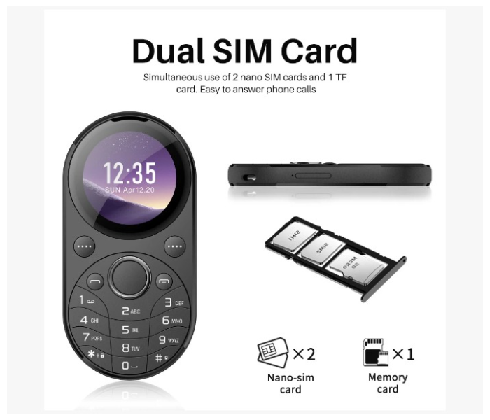 15 mini HD Camera Keypad Stylishi15 Metal Frame Mini 2 Sim Mobile Phone in KSA