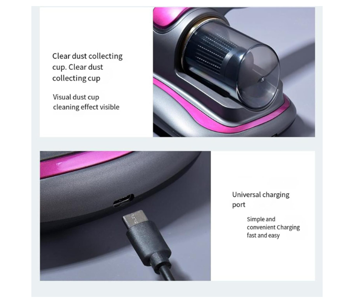 Mite And Dust bugs Vacuum Cleaner Remover Bed Sofa Vacuum Cleaner Cordless Sofa Cleaner Handheld Powerfull Upgraded Cordless Acarid Remover in KSA