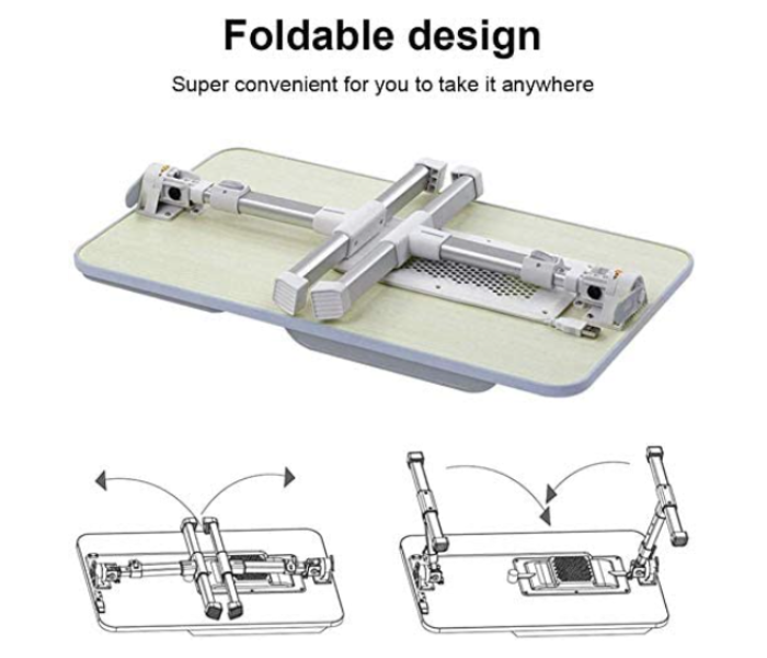 Foldable 15 Inch Laptop Stand With USB Cooling Fan - White in OMAN