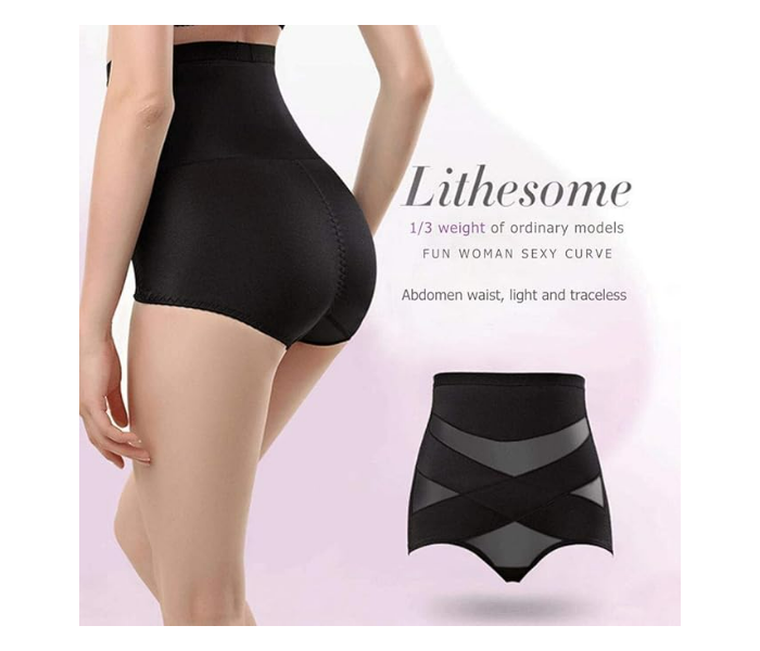 Beauty Women High Waist Breathable Cross Compression Abs Booty Shaper Shorts in UAE