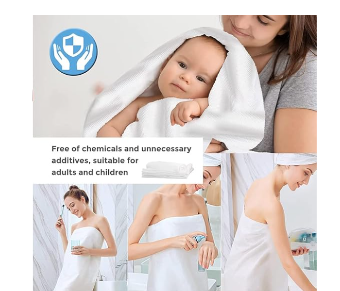 Large Compressed Towel, 50 x 140'' Reusable Cotton Bath Towels,Portable Light and Reusable,Suitable for Hiking, Camping,Beach,Swimming and Traveling in UAE