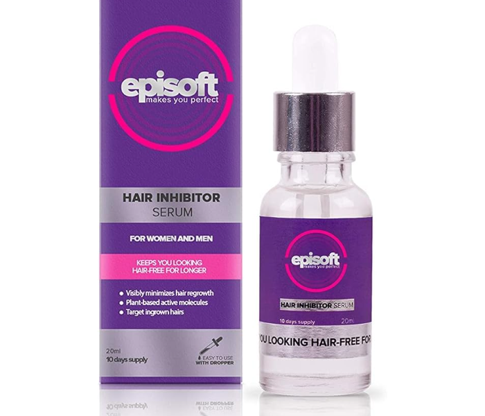 Episoft by Bubbly Hair Inhibitor ,Slows Hair Regrowth, for Smooth and Beautiful Skin, Hair Removal Serum - 30 ml in UAE