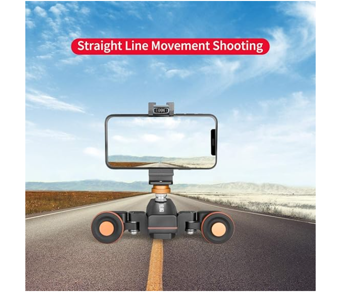 Camera Slider Motorized,YELANGU Rechargeable Camera Dolly with Wireless Remote Control, 3 Speed Adjustable Slider for 360 Degree Swivel,for DSLR Camera, Camcorder, Gopro,Smartphone with Phone Holder in UAE