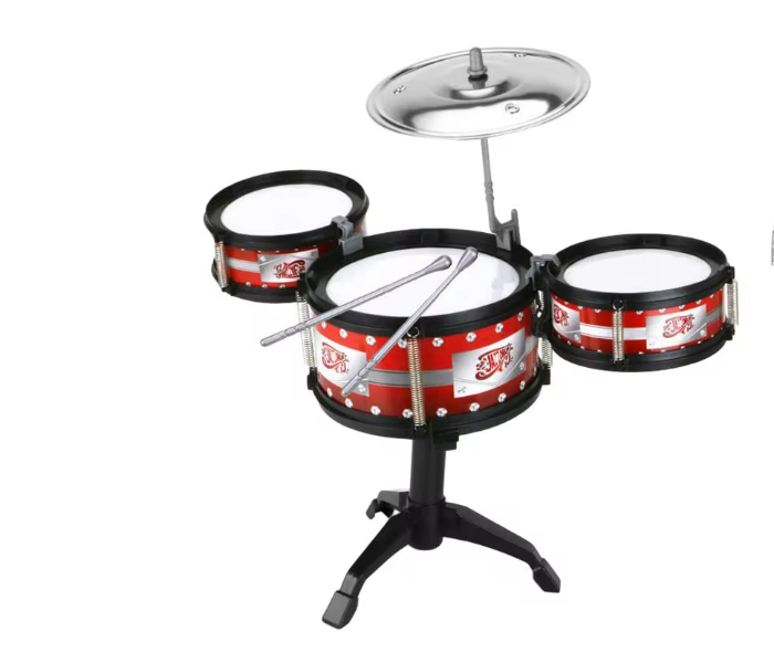 Musical Percussion Instrument Jazz Drum With Drum Stick And Chair For Kids in UAE