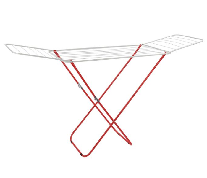 Royalford RF10174 Multifunctional Foldable Metal Drying Rack - White and Red in KSA