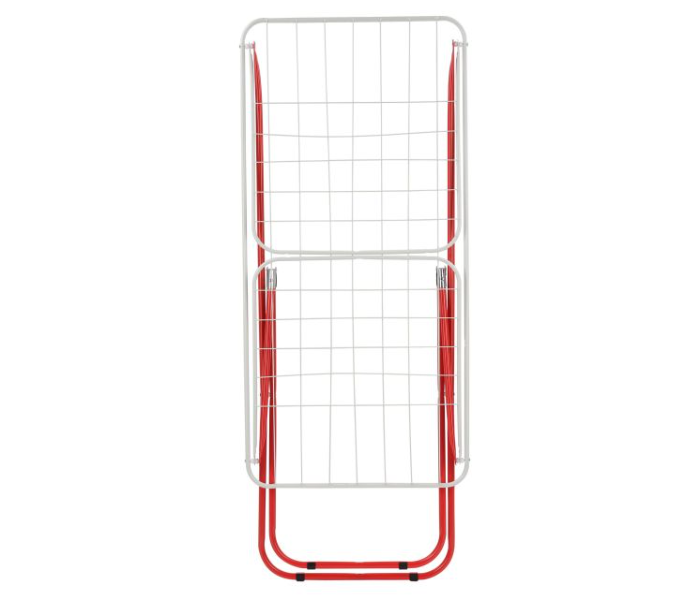 Royalford RF10174 Multifunctional Foldable Metal Drying Rack - White and Red in KSA