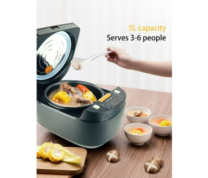 Silver Crest Automatic Non-Stick Multi Purpose Electric Digital Rice Cooker 5L in UAE