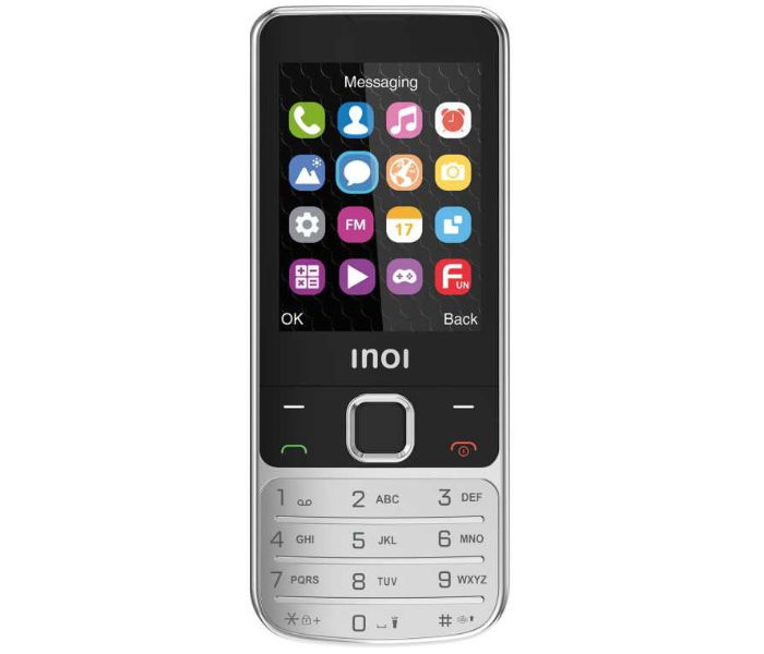 INOI 243 Classic Dual Sim Mobile Phone Metal Body English Arabic Keyboard in KSA