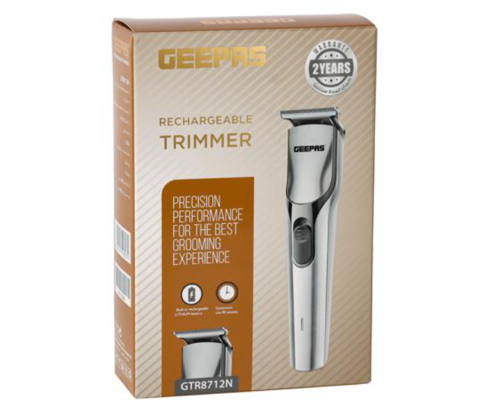 Geepas GTR8712 Rechargeable Hair Trimmer with Precision Steel Blade in UAE
