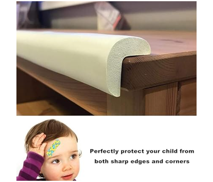 StickGuard Baby Safety Corner Guard, Table Edge Corner Protector Strip for Kids, Baby Proofing Foam for Furniture Edges & Corner Guard Cushion Set Child Protection Bumper in UAE