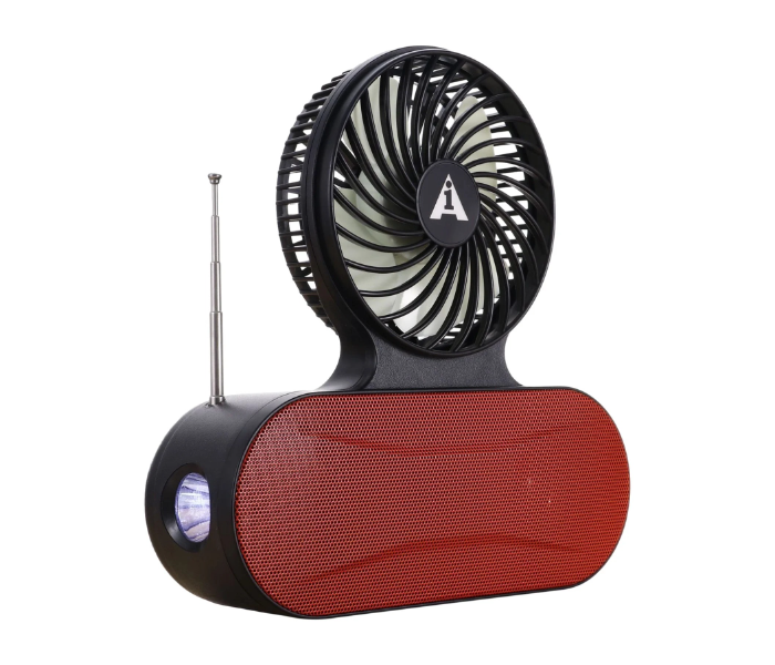 DGOO Equipped With A Radio Of Receiving FM Channels,solar Powered Household Small Fan,wireless Bluetooth Small Audio System,car Mounted Mobile Portab in KSA