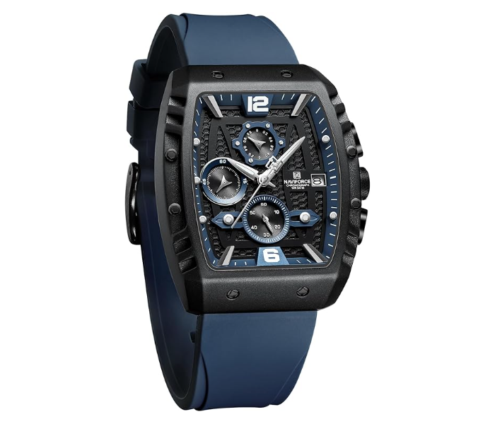 NAVIFORCE Waterproof Chronograph Sport Watch for Men, with Auto Date Women Quartz Wrist Watches, Colorful Silicone Band in UAE