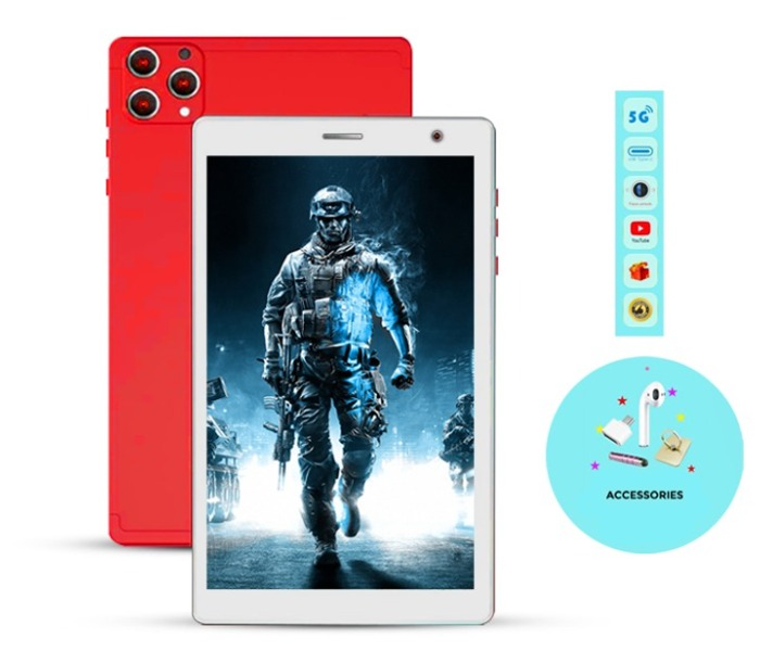 S Color I15 Pro Max smart tablet 8gb+512gb dual sim with Keyboard - Assorted in OMAN