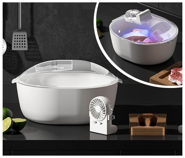 Generic 4 In 1 Defrosting Tray,Food Thawing,Rapid Thaw Tray,Kitchen 360° Thawing Board,for Foods Veggies Meat Fish,Airtight Food Preservation And Thawing Machine for Home Kitchen in UAE