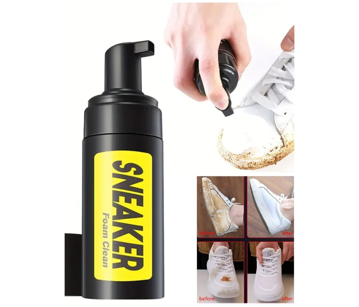 Sneakers Shoe Cleaner Kit for, Water-Free Foam with Brush and Shoe Cloth, for all Shoes, in UAE