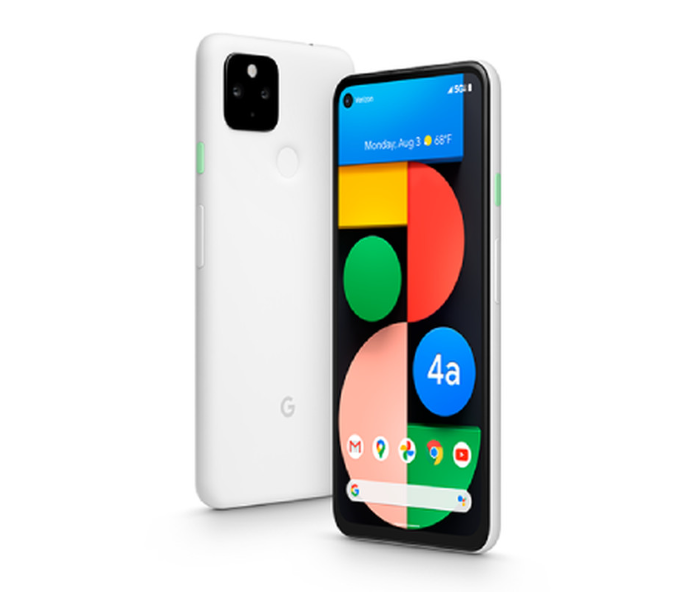 Google Pixel 4a with 5G - Android Phone - Smartphone with Night Sight and Ultrawide Lens - Clearly White in UAE