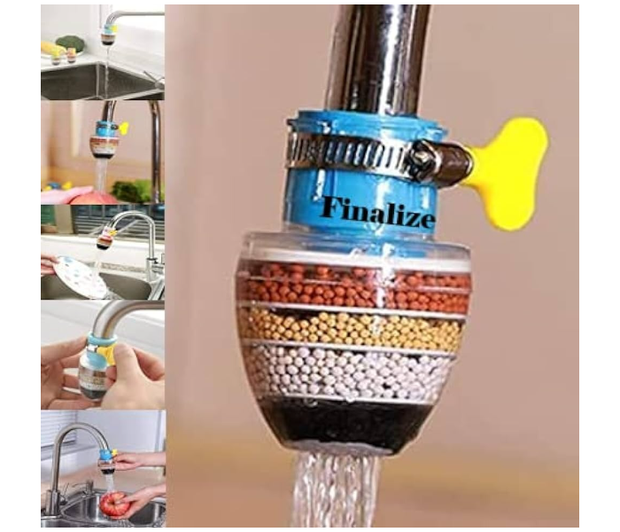 Water Filter Multi layer Activated Carbon Water Filter Faucet for Tap Cleaner Filter Water Purifier (Multi Color) in UAE
