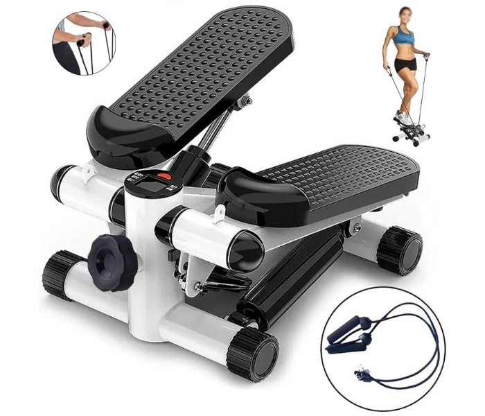 Multifunction Stepper Fitness Exercise Machine Mini Hydraulic Stepper With Drawstring Cardio Exercise Steppers Home Fitness Equipment With Lcd Display 150kg Load Pedal Machine in KSA