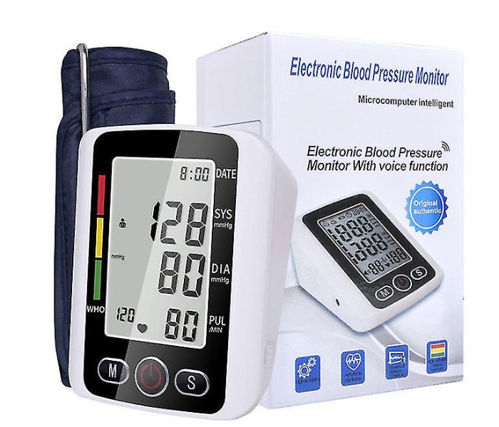 Automatic Arm Style Electronic Blood Pressure Monitor With Voice Function in KSA