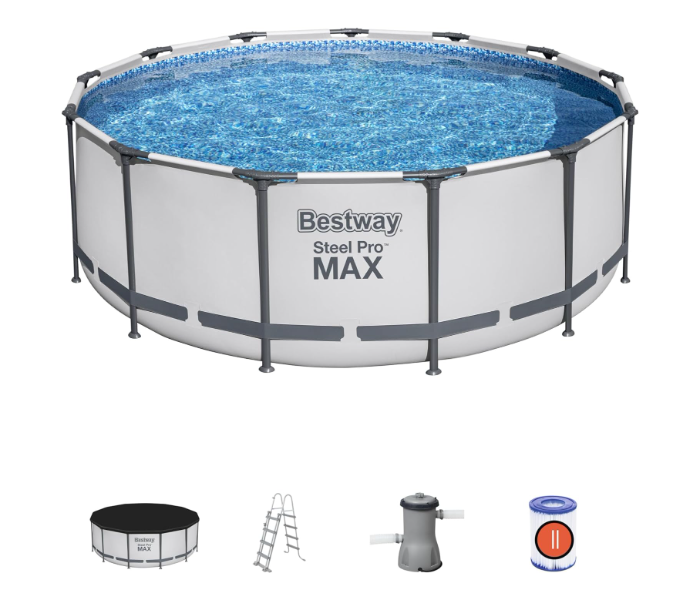 Bestway Pool Set Steel Pro Max Round Pool 305X76Cm, Blue in UAE