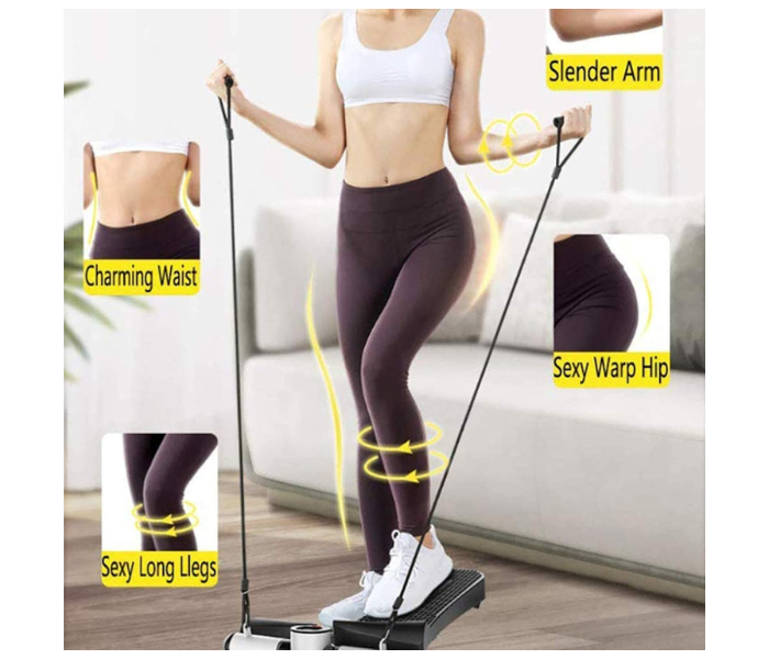 Multifunction Stepper Fitness Exercise Machine Mini Hydraulic Stepper With Drawstring Cardio Exercise Steppers Home Fitness Equipment With Lcd Display 150kg Load Pedal Machine in KSA