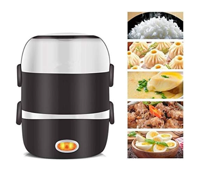 Multifunctional Cooking Lunch Box Single AND Double Layer Design 200W- 2L-Capacity in UAE