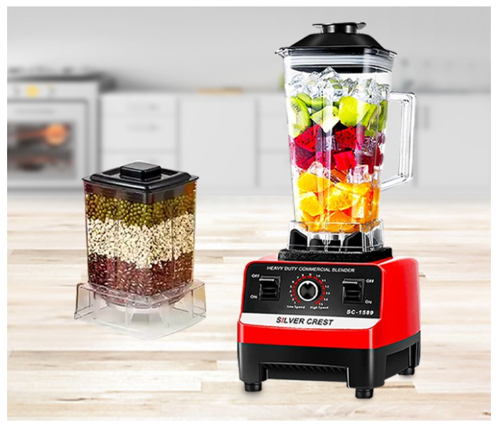 Silver Crest 4500W Heavy Duty Professional Multi Blender Mixer Juicer With 2 Jars in UAE