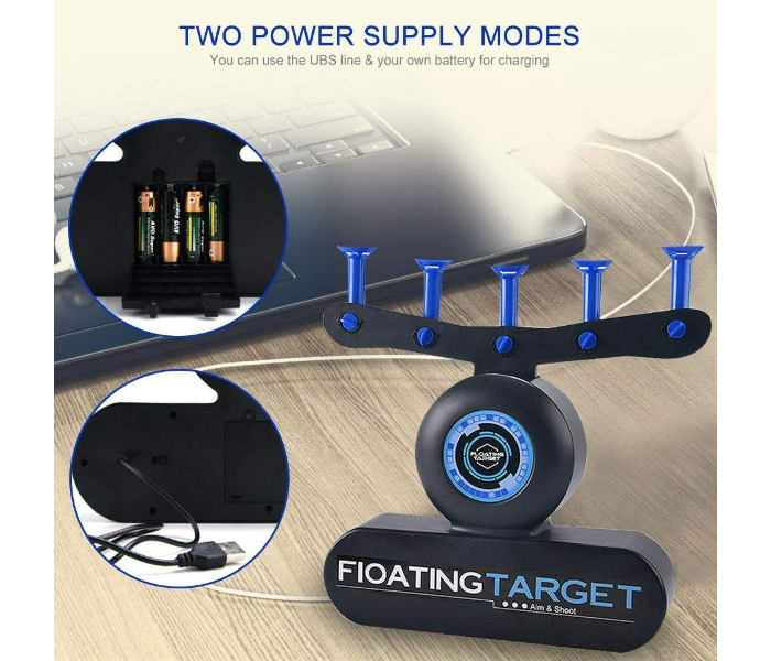 Electric Floating Target Hover Ball Shooting Games for Kids Toy with 10 Foam Darts 10 Floating Balls and 2 Wrist Band USB Rechargeable Floating Ball Target Toys in KSA
