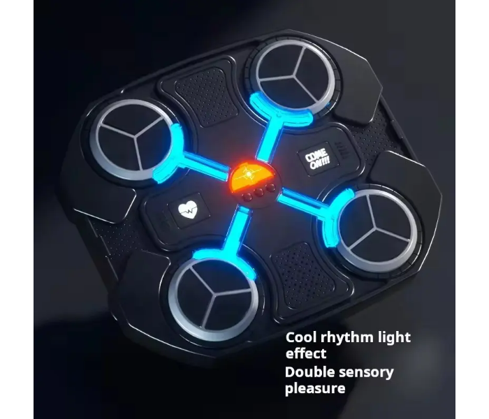 Musical Boxing Machine with Gloves Electronic BT Intelligent Boxing Target Wall Mount Boxing Trainer Pad for Home Indoor Gym Age 3+ in KSA