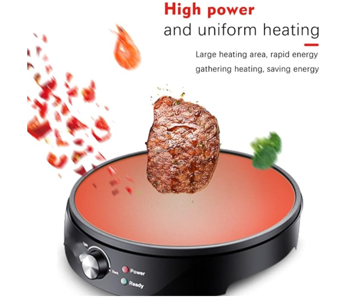 DENX DX2032 Non-Stick Flip & Stack Pancake Maker, Indoor Tabletop Electric 5 Fluffy Pancake Machine, 1000W, Adjustable Temperature, Approx 5-8 Minute Preheat Time in KSA