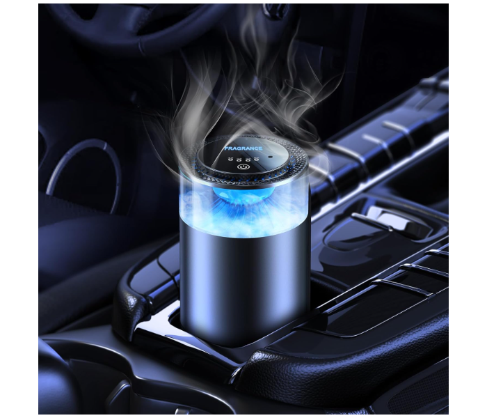 Smart Car Air Fresheners, Oil Car Diffuser Experience by Atomization, RGB Ambient Lights, Adjustable Concentration, Auto On/Off, Built-in Battery in UAE