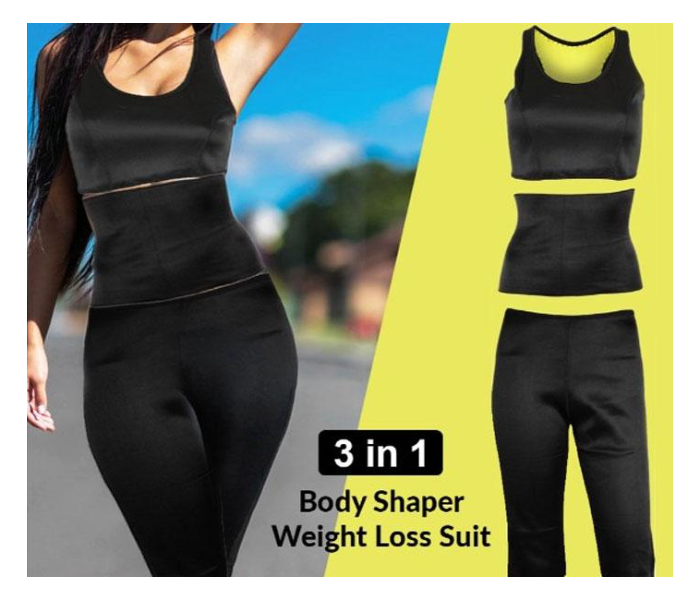 Seamless Neoprene 3 Pieces Body Shaper Set Image