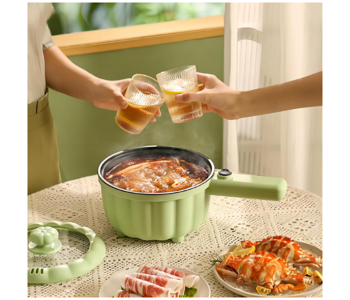 High Quality Multifunction Electric Cooker Pan Hot Pot Non-Stick 2L Portable Multicooker for Home Travel, with Steamer, for Steak, Soup in UAE
