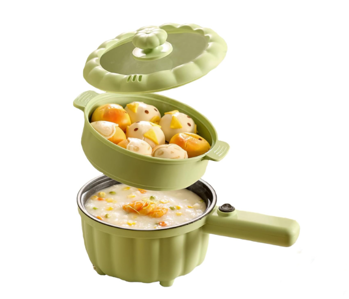 High Quality Multifunction Electric Cooker Pan Hot Pot Non-Stick 2L Portable Multicooker for Home Travel, with Steamer, for Steak, Soup in UAE